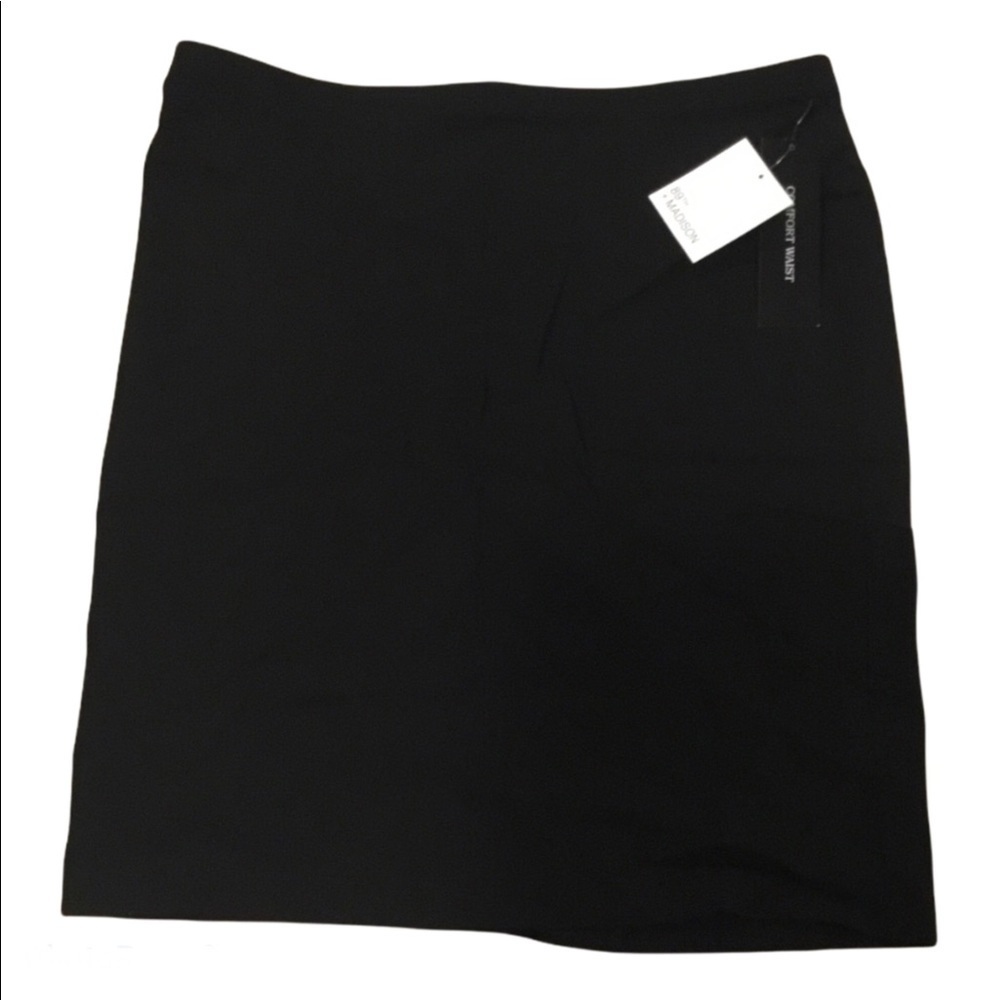 89th + Madison black straight skirt new Sz XL
